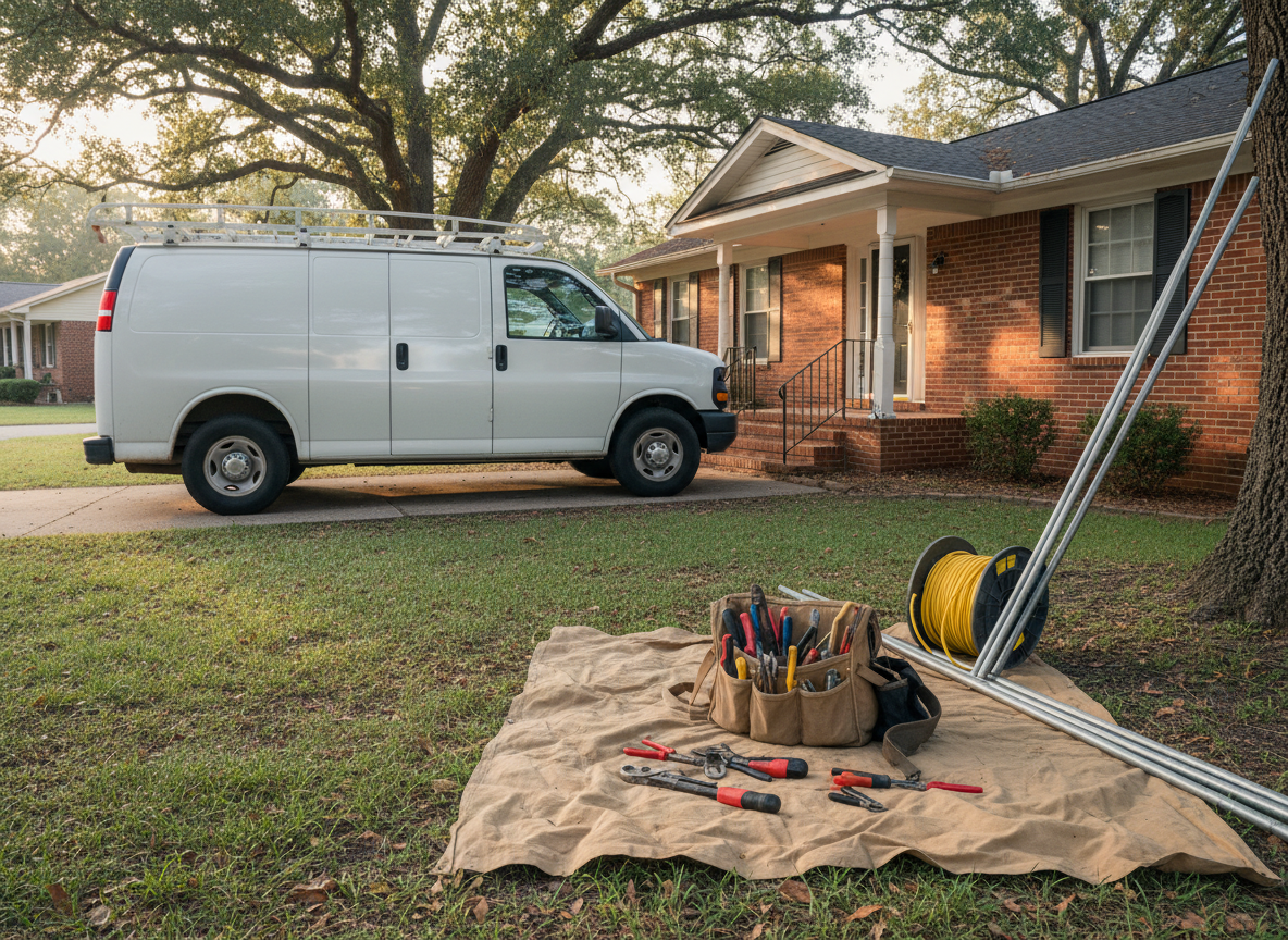The Electrician Montgomery AL team at work in Montgomery