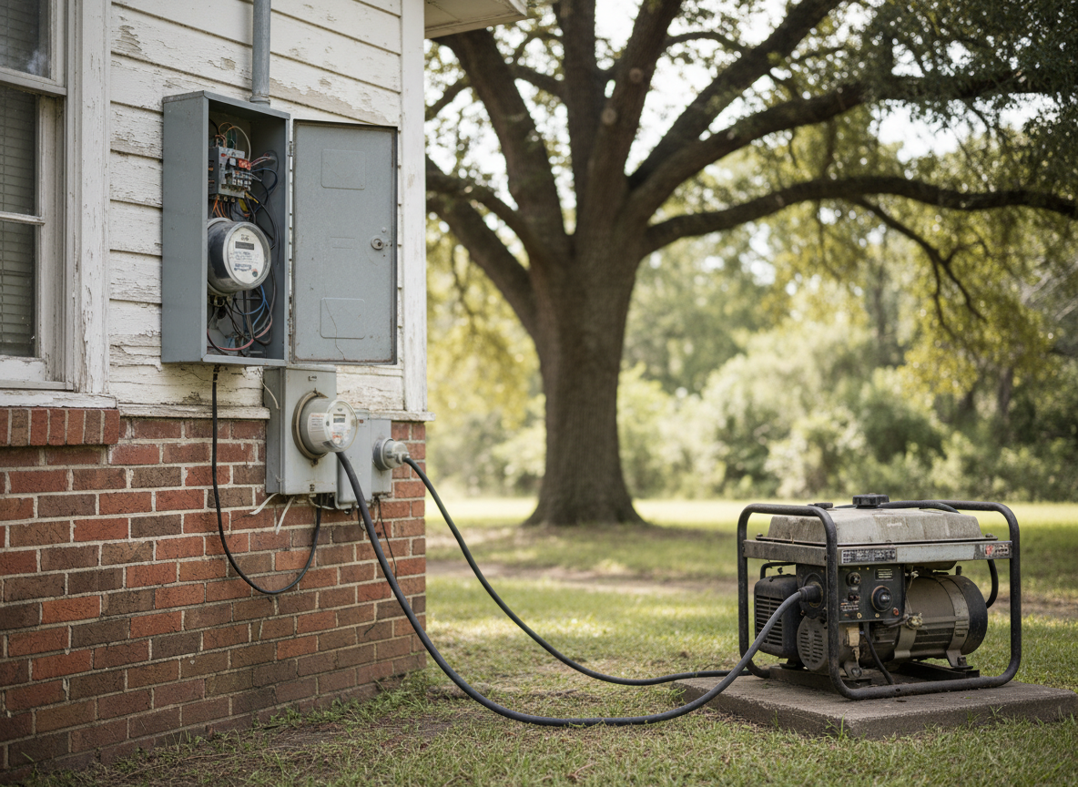 Backfeeding a Generator Through a Dryer Outlet and Why Utility Crews Warn Against It
