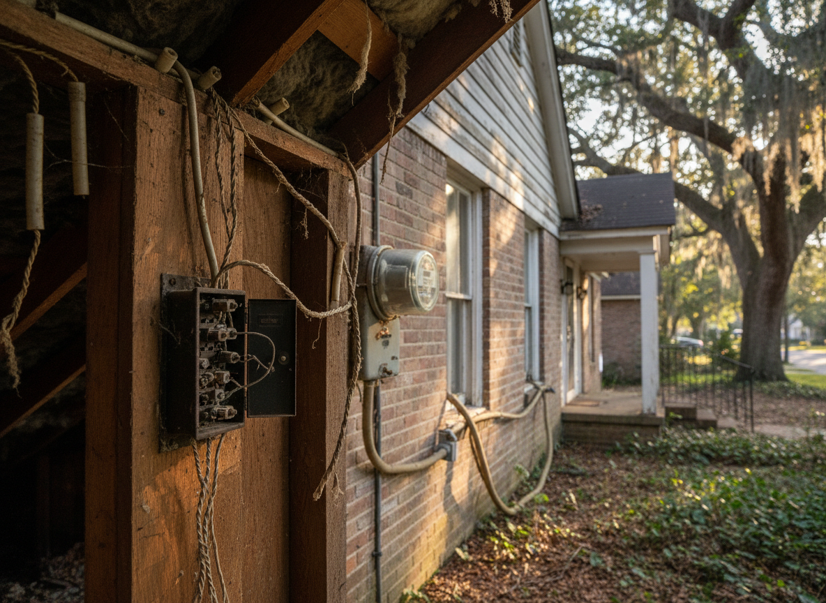 Knob and Tube and Cloth Wiring in Cloverdale and Garden District Houses